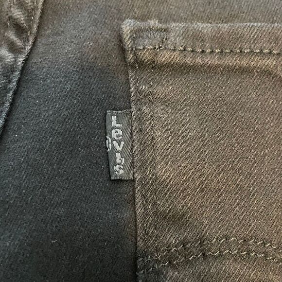 Levi's 724 High Rise Straight Leg Jeans Soft Black Denim 29 - Picture 6 of 11